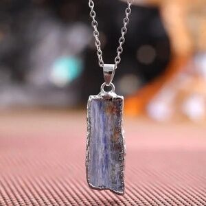 Natural Kyanite Pendant Necklace